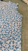 تاپ حلقه ای آبی گلدار