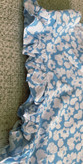 تاپ حلقه ای آبی گلدار