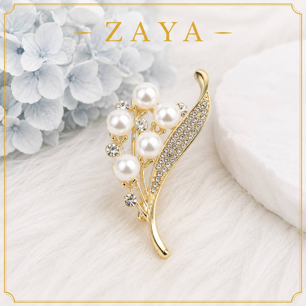 گلسینه طرح خوشه مروارید _ برند ZAYA