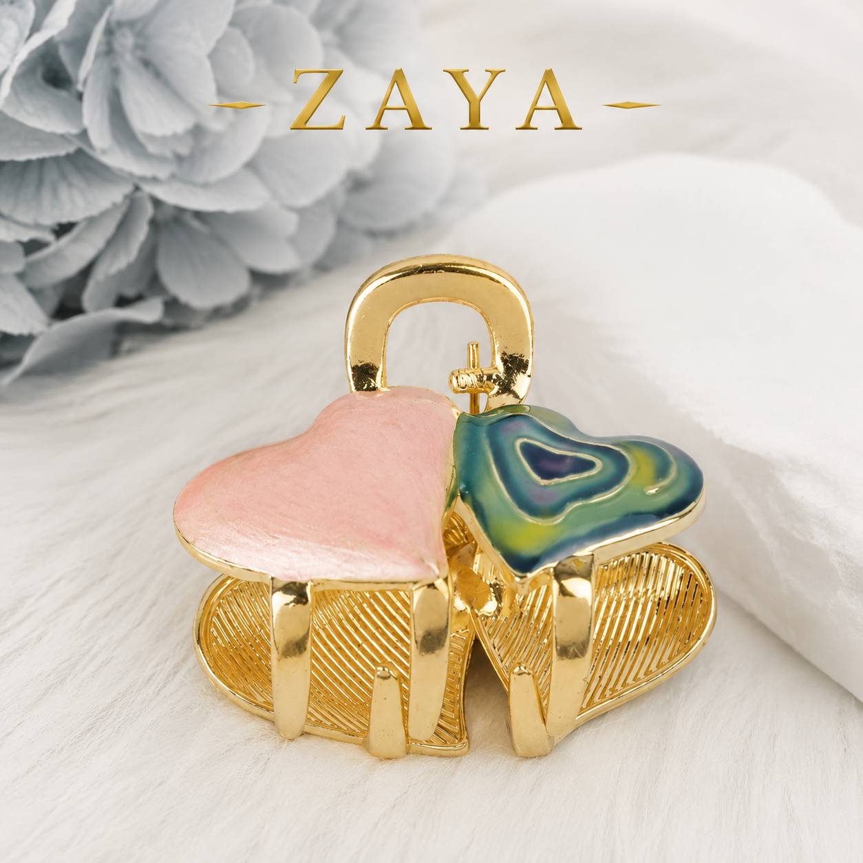 کلیپس مو طرح قلب_ برند ZAYA