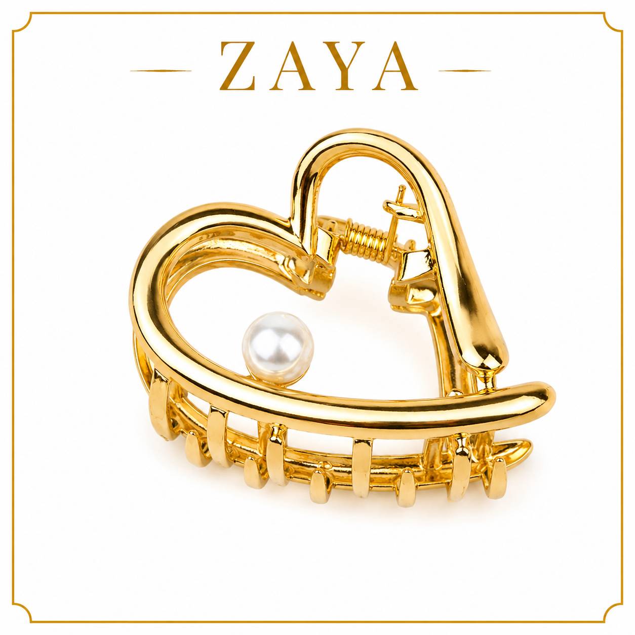 کلیپس مو طرح قلب_ برند ZAYA